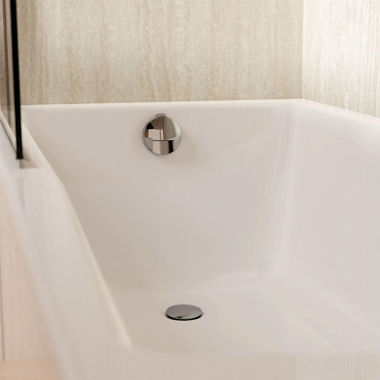 Crosswater Crosswater Bath Click Clack Waste With Slimline Filler in Chrome