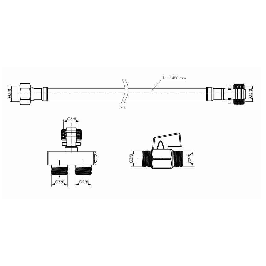 TOTO Smart Toilet TOTO Connection Set for TOTO Washlet Smart Toilet
