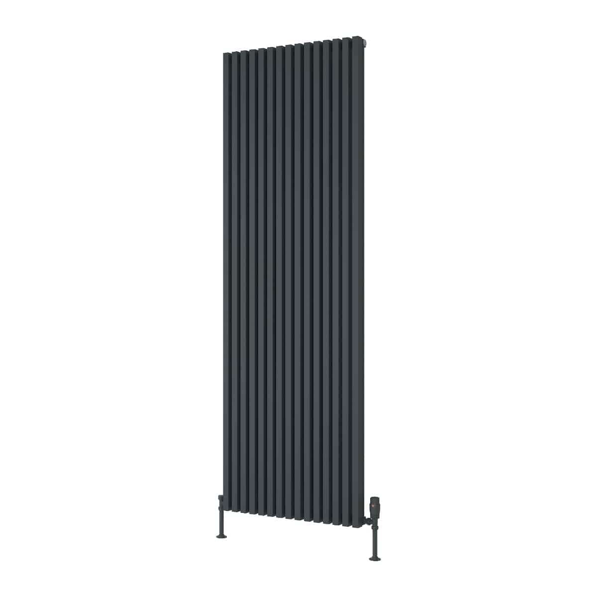 Reina Panel Radiator 1800 x 590mm / Anthracite Reina Albano Central Heating Vertical Radiator