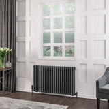 Eastbrook Rivassa Traditional 3 Column Radiator in Matt Anthracite