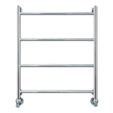 Vogue Ladder Rail 800 x 650 / Dual Fuel Vogue Vivid Straight Heated Towel Rail in Chrome