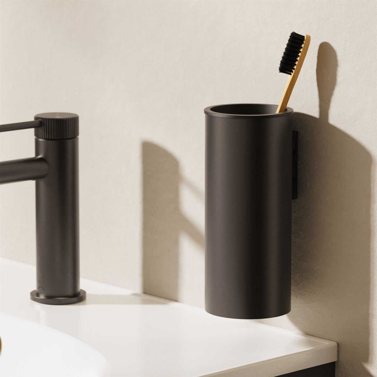 Crosswater Toothbrush Holder Stainless Slate Crosswater 3ONE6 Toothbrush Holder