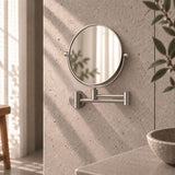 Smedbo Cosmetic and Shaving Mirror Smedbo Outline Round Extendable Magnified Mirror