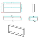 Aquarius Bathrooms Shelf Aquarius Shower Niche