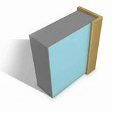 Multipanel Wall Panel 2450mm / Brushed Brass Multipanel Wall Profile - L-Shaped End Cap - Type C - 2450mm/2750mm