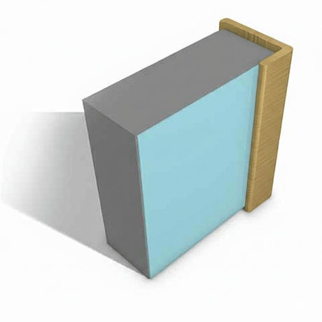 Multipanel Wall Panel 2450mm / Brushed Brass Multipanel Wall Profile - L-Shaped End Cap - Type C - 2450mm/2750mm