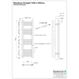 Eastbrook Ladder Rails Eastbrook Wendover Straight Heated Towel Rail in Anthracite