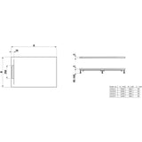 Laufen Marbond Pro S Rectangular Tray with Waste in White