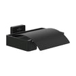 Villeroy & Boch Toilet Roll Holder Matt Black Villeroy & Boch Elements Striking Toilet Roll Holder With Cover
