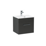 Imex Croma Wall Mounted Single Drawer 500mm Vanity Unit with 1 Tap Hole Basin