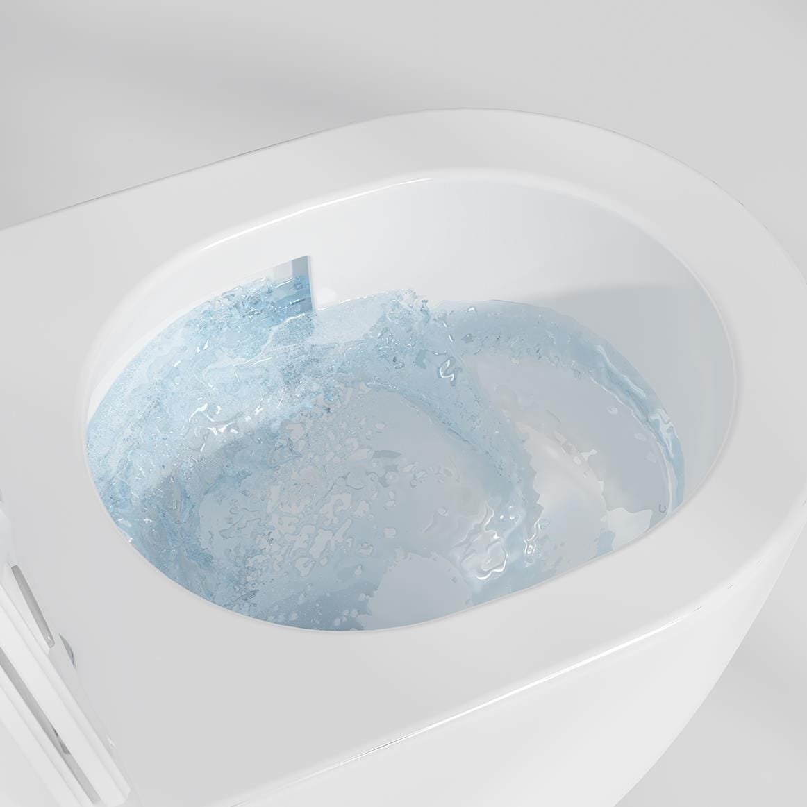 Imex Close Coupled Toilet Imex Luna Rimless UltraVortex Open Back Close Coupled Toilet with Soft Close Seat