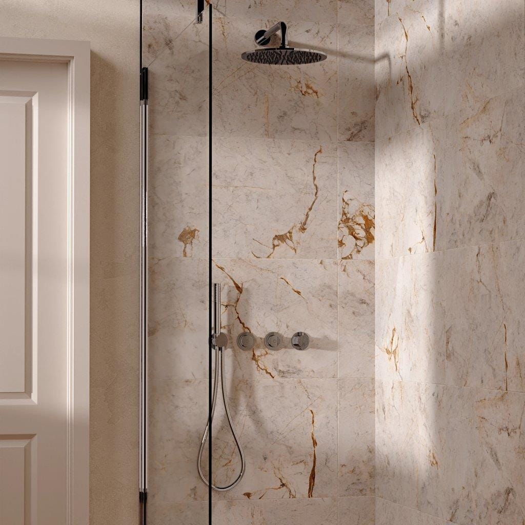 UK Bathroom Store Concealed Shower Set Crosswater Module Shower Set 8 - 2 Outlet with Pencil Handset and Overhead Shower