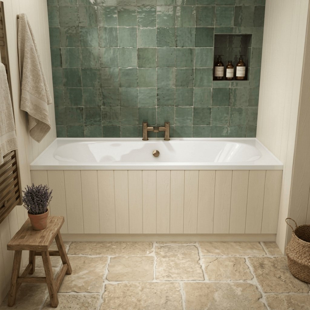 Aquarius Bathrooms Double Ended Bath 1700 x 700mm Aquarius Maree Double Ended Bath With Legs Set
