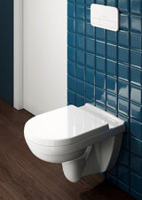 Villeroy & Boch Wall Hung Toilet Villeroy & Boch O.novo Wall Hung Rimless DirectFlush Toilet with Soft Close Seat