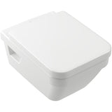 Villeroy & Boch Wall Hung Toilet Villeroy & Boch Architectura Square Wall Hung Rimless DirectFlush Toilet with Soft Close Seat