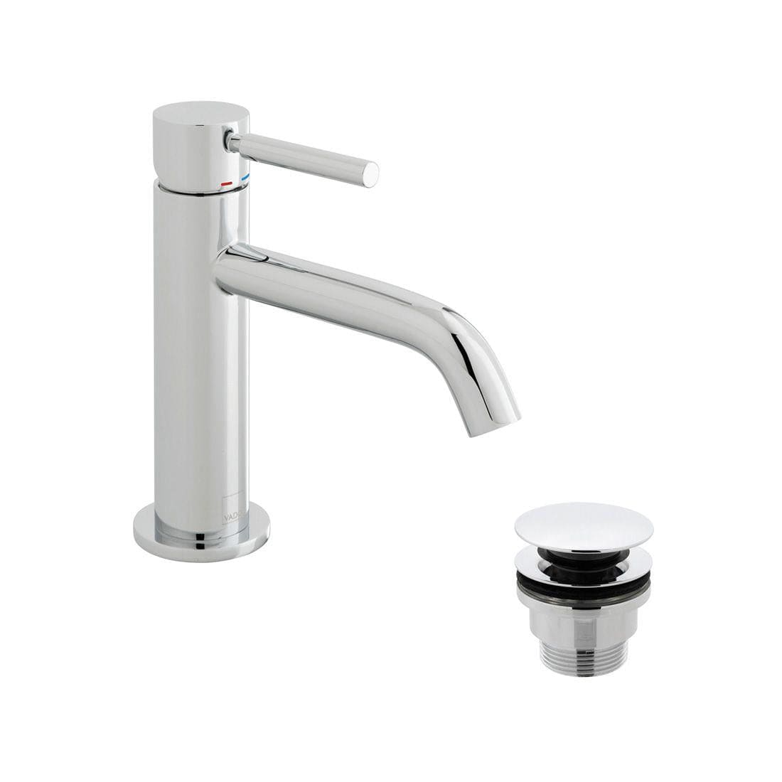 VADO Mono Basin Tap Vado Origins Slimline Mono Basin Mixer Tap with Universal Waste - Chrome - ORI-200/CC-C/P
