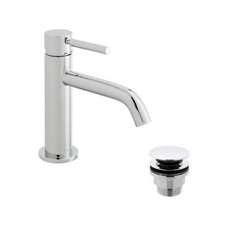 VADO Mono Basin Tap Vado Origins Slimline Mono Basin Mixer Tap with Universal Waste - Chrome - ORI-200/CC-C/P