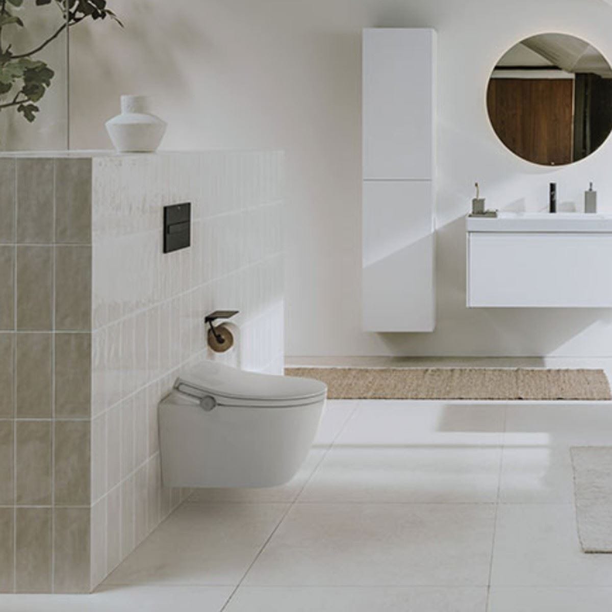 Roca Smart Toilet Roca In-Wash® Ona Wall-hung Rimless Smart Toilet with Heated Seat