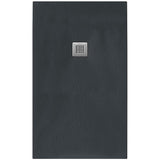 Tissino Rectangle Shower Tray 2000 x 750mm Tissino Giorgio2 Rectangle Shower Tray in Graphite Slate