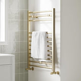 Aquarius Bathrooms Ladder Rail 800 x 500mm Aquarius Auro Towel Rail in Brushed Brass
