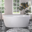 Eastbrook Modern Freestanding Bath Eastbrook Wandsworth Freestanding Bath - 1495 x 725 in Gloss White