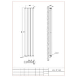 Aquarius Athens Double Vertical Column Radiator
