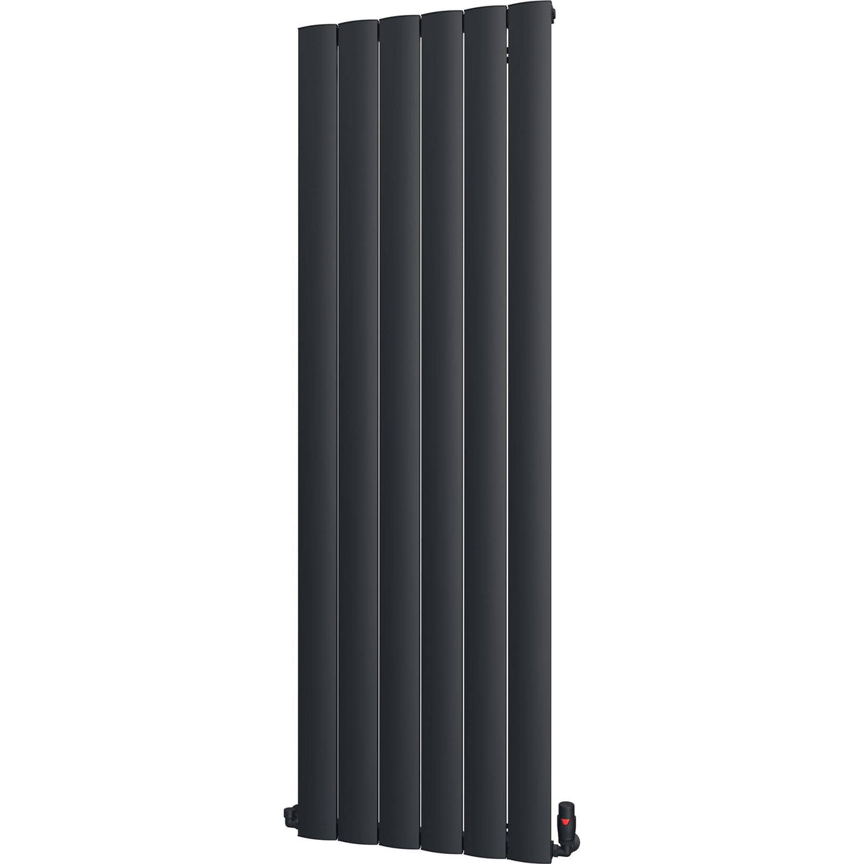 Aquarius Bathrooms Column Radiator 1800 x565mm / Black Aquarius Wave Verical Panel Radiator