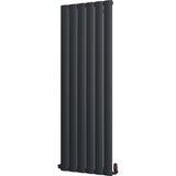 Aquarius Bathrooms Column Radiator 1800 x565mm / Black Aquarius Wave Verical Panel Radiator