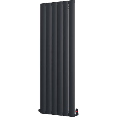 Aquarius Bathrooms Column Radiator 1800 x565mm / Black Aquarius Wave Verical Panel Radiator