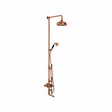 Vado Exposed Shower Set Brushed Bronze/Black Booth & Co. Axbridge Exposed 3 Outlet Shower Set with Fixed Shower Head, Handset and Bath Spout