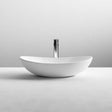 Aquarius Bathrooms Countertop Basin Matt White Aquarius Sirona Curved Oval Countertop Basin 615mm