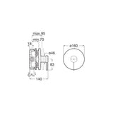 Roca Concealed Shower Valve Roca Ona Single Outlet Concealed Single Lever Bath or Shower Mixer