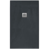 Tissino Rectangle Shower Tray 900 x 900mm Tissino Giorgio2 Rectangle Shower Tray in Graphite Slate