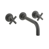 Crosswater Wall Mounted Basin Tap Crosswater MPRO Crosshead 3 Hole Wall Mounted Basin Mixer Tap