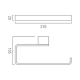 Vado Towel Rails and Rings Vado Phase Towel Ring in Chrome