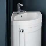 Burlington Cloakroom Vanity Unit Burlington  Freestanding Corner Cloakroom Vanity Unit and Basin