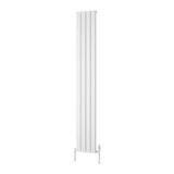 Reina Panel Radiator 1800 x 295mm / White Reina Piatto Single Vertical Panel Central Heating Radiator