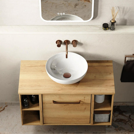 Crosswater Countertop Basin White Crosswater Circus 400mm Round Countertop Basin