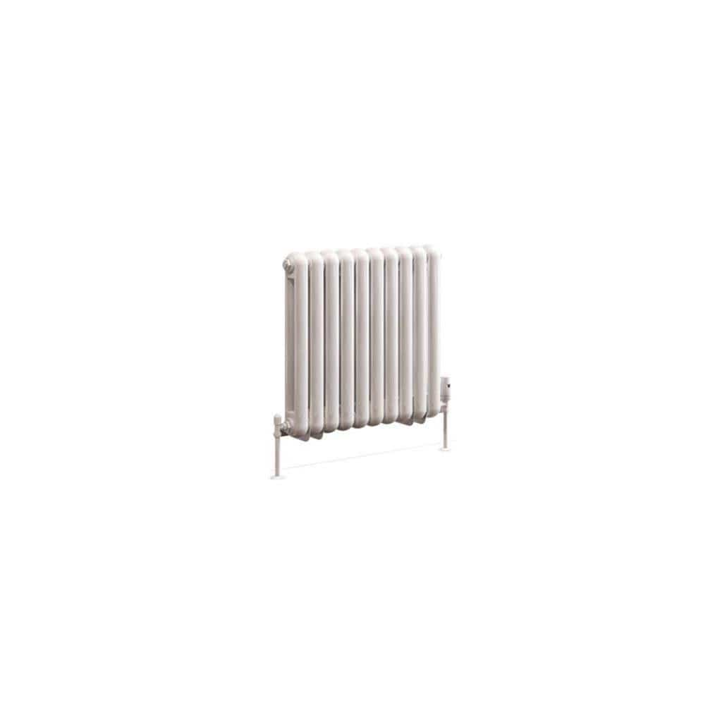 Eastbrook Column Radiator Eastbrook Rubano Straight Horizontal Traditional Column Radiator in Gloss White
