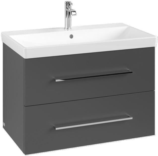 Villeroy & Boch Wall Mounted Vanity Unit Villeroy & Boch Avento Wall Hung Vanity Unit 780mm Two Drawers with Basin