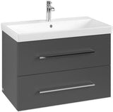 Villeroy & Boch Wall Mounted Vanity Unit Villeroy & Boch Avento Wall Hung Vanity Unit 780mm Two Drawers with Basin