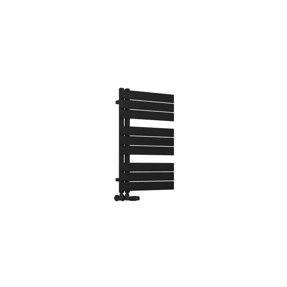 Eastbrook Helmsley Straight Vertical Designer Towel Rail in Matt Black