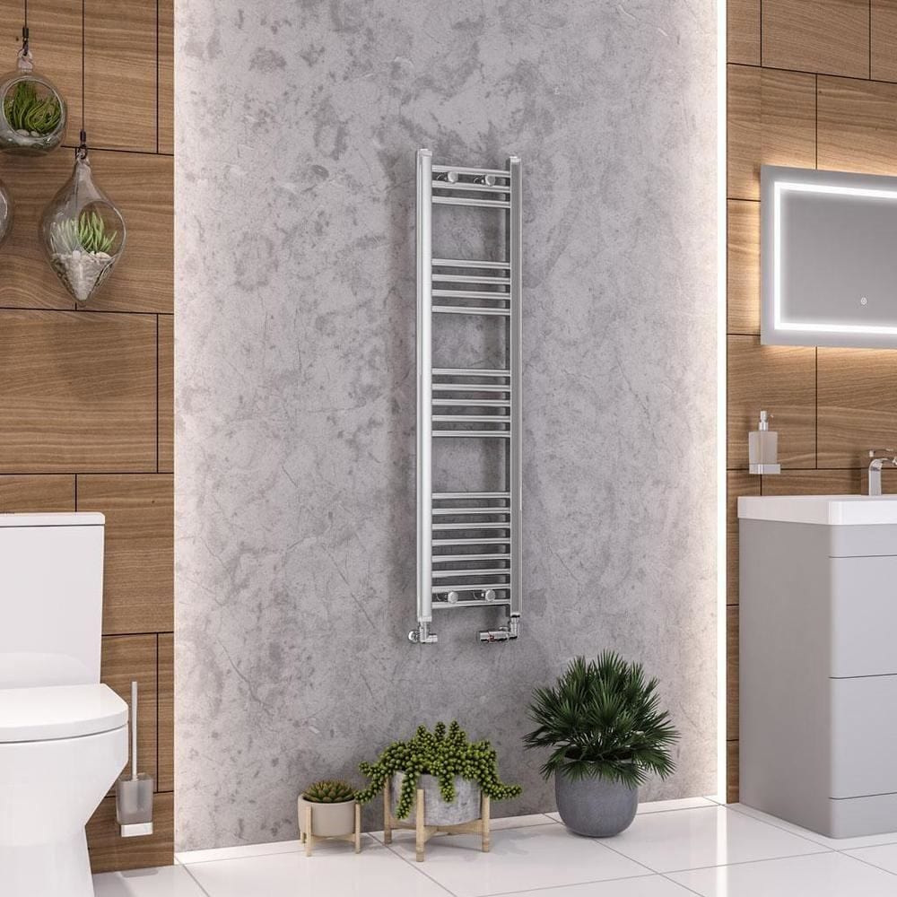 Eastbrook Ladder Rail 1200 x 300mm / Central Heating Eastbrook Wendover Straight Heated Towel Rail in Chrome