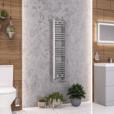Eastbrook Ladder Rail 1200 x 300mm / Central Heating Eastbrook Wendover Straight Heated Towel Rail in Chrome