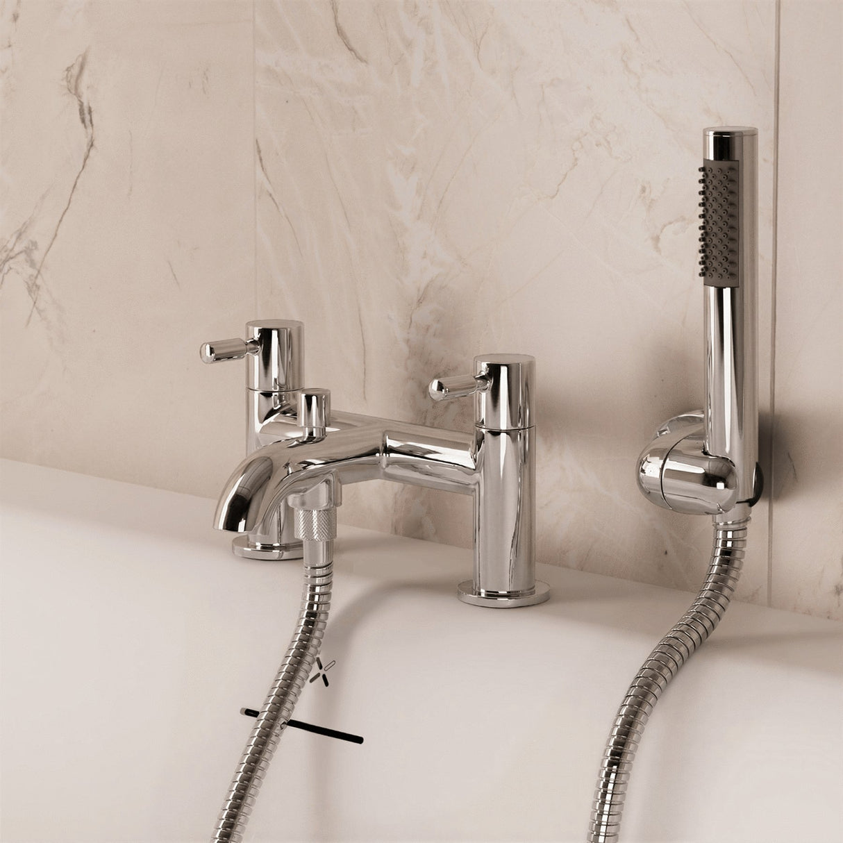 Crosswater Bath Shower Mixer Crosswater Fusion Bath Shower Mixer with Kit in Chrome