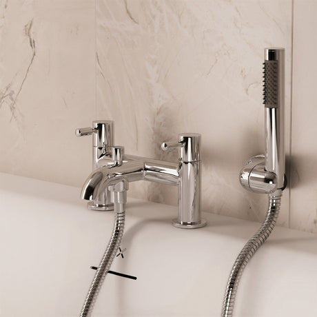 Crosswater Bath Shower Mixer Crosswater Fusion Bath Shower Mixer with Kit in Chrome