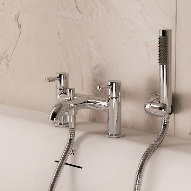 Crosswater Bath Shower Mixer Crosswater Fusion Bath Shower Mixer with Kit in Chrome