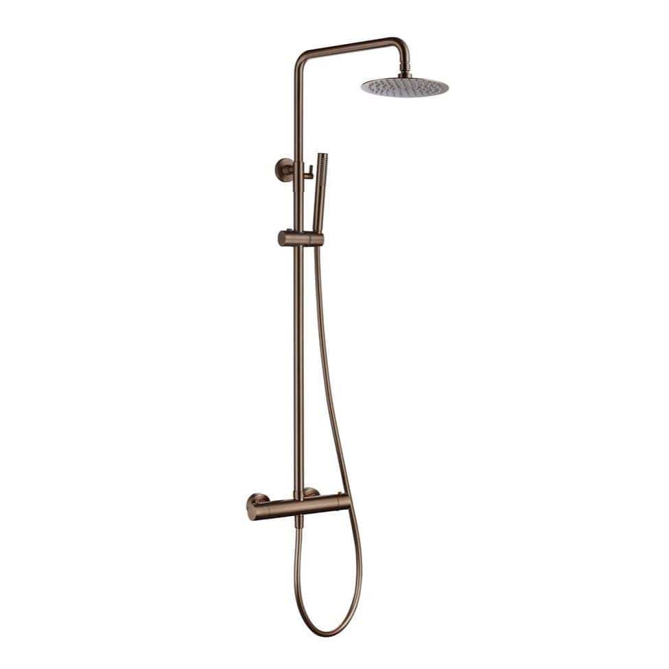 Aquarius Bathrooms Exposed Shower Set Aquarius RF-Series Complete Shower Brassware Pack with Basin Mixer, Bath Mixer & Exposed Shower