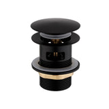 JTP Bath Waste Matt Black JTP VOS Pop Up Bath Waste for Free Standing Baths with Encapsulated Overflow