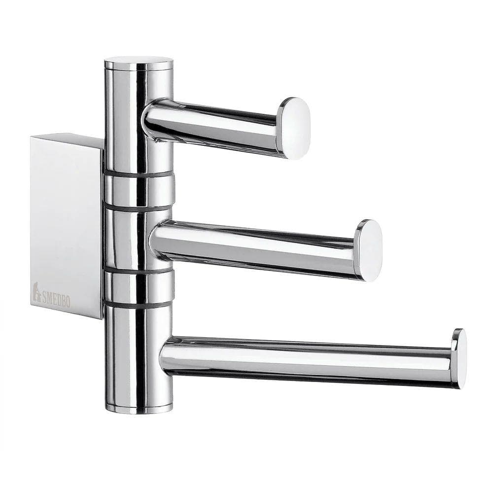 Smedbo Robe Hook Smedbo Air Swing Arm Triple Towel Hook in Chrome